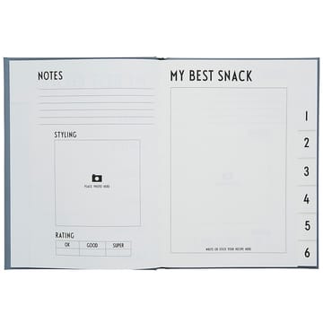 Cuaderno foodie Design Letters - gris - Design Letters