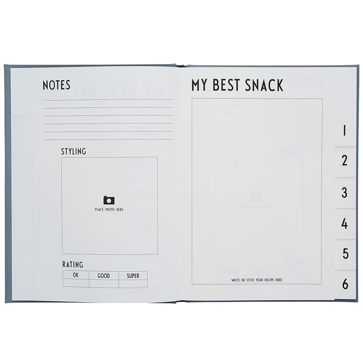 Cuaderno foodie Design Letters - gris - Design Letters