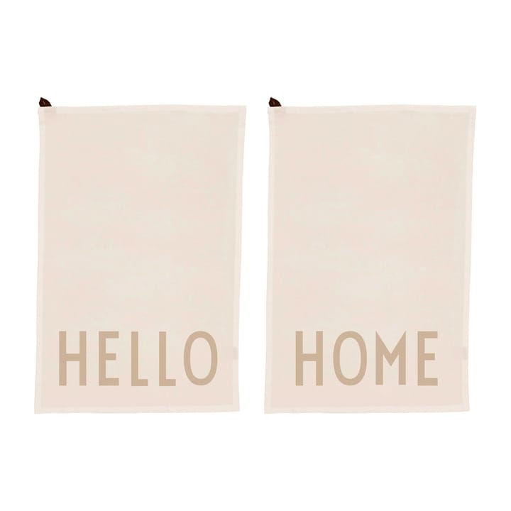Design Letters Set de 2 paños de cocina favorit - Hello-home-off white - Design Letters
