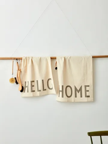 Design Letters Set de 2 paños de cocina favorit - Hello-home-off white - Design Letters