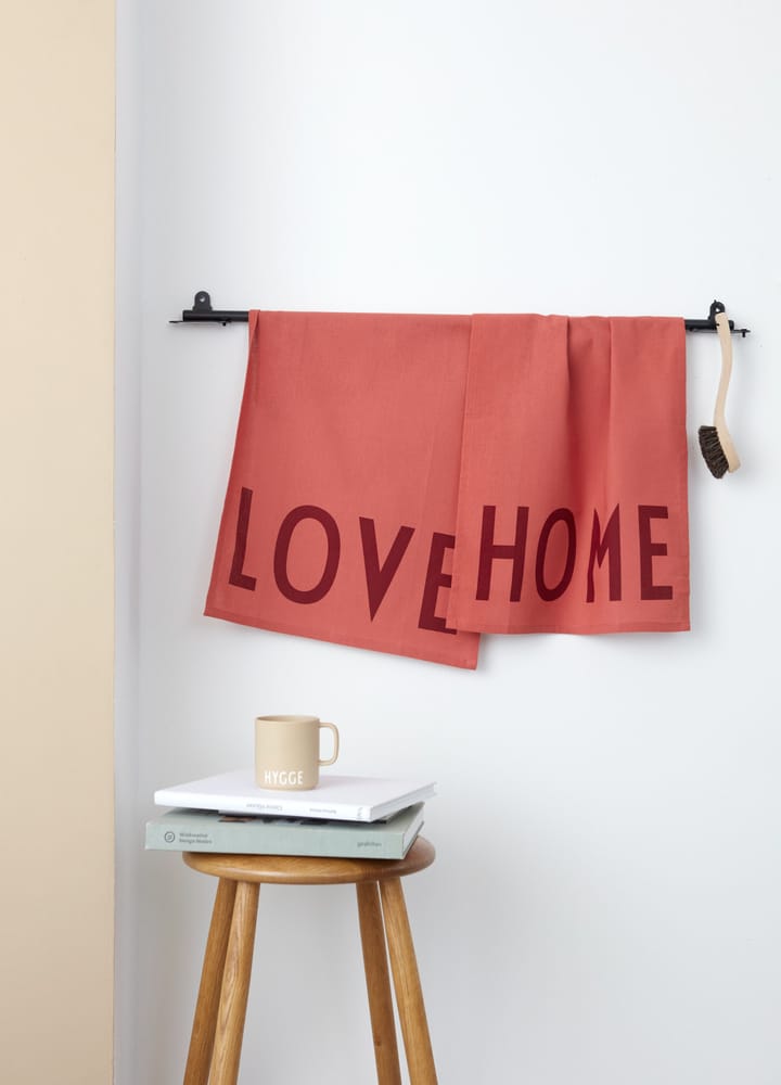 Design Letters Set de 2 paños de cocina favorit - Love-home-terracotta - Design Letters