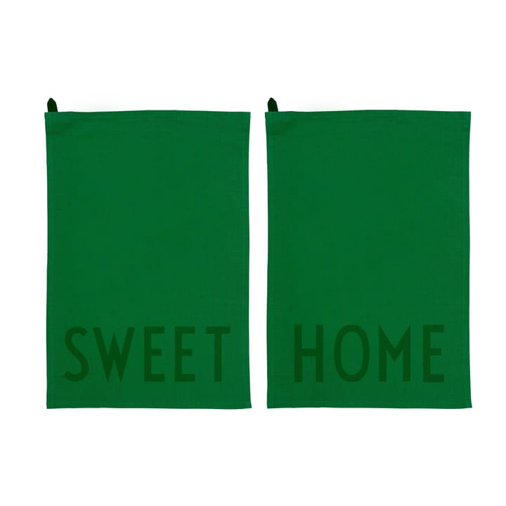 Design Letters Set de 2 paños de cocina favorit - Sweet-home-green - Design Letters