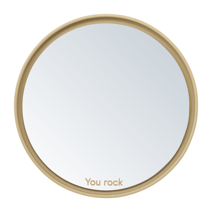 Espejo de mesa Mirror Mirror Ø21 cm - Beige - Design Letters