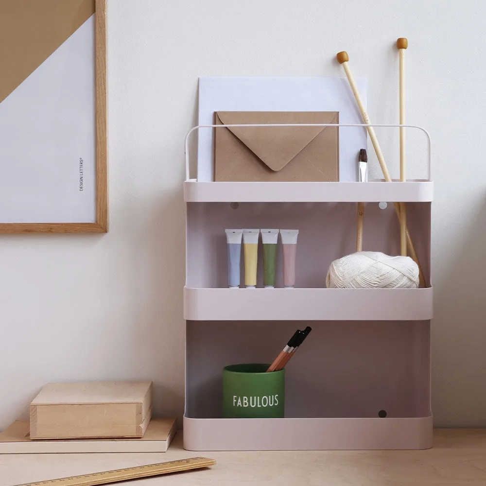 Estante portátil multi Camping, Beige-pink Design Letters