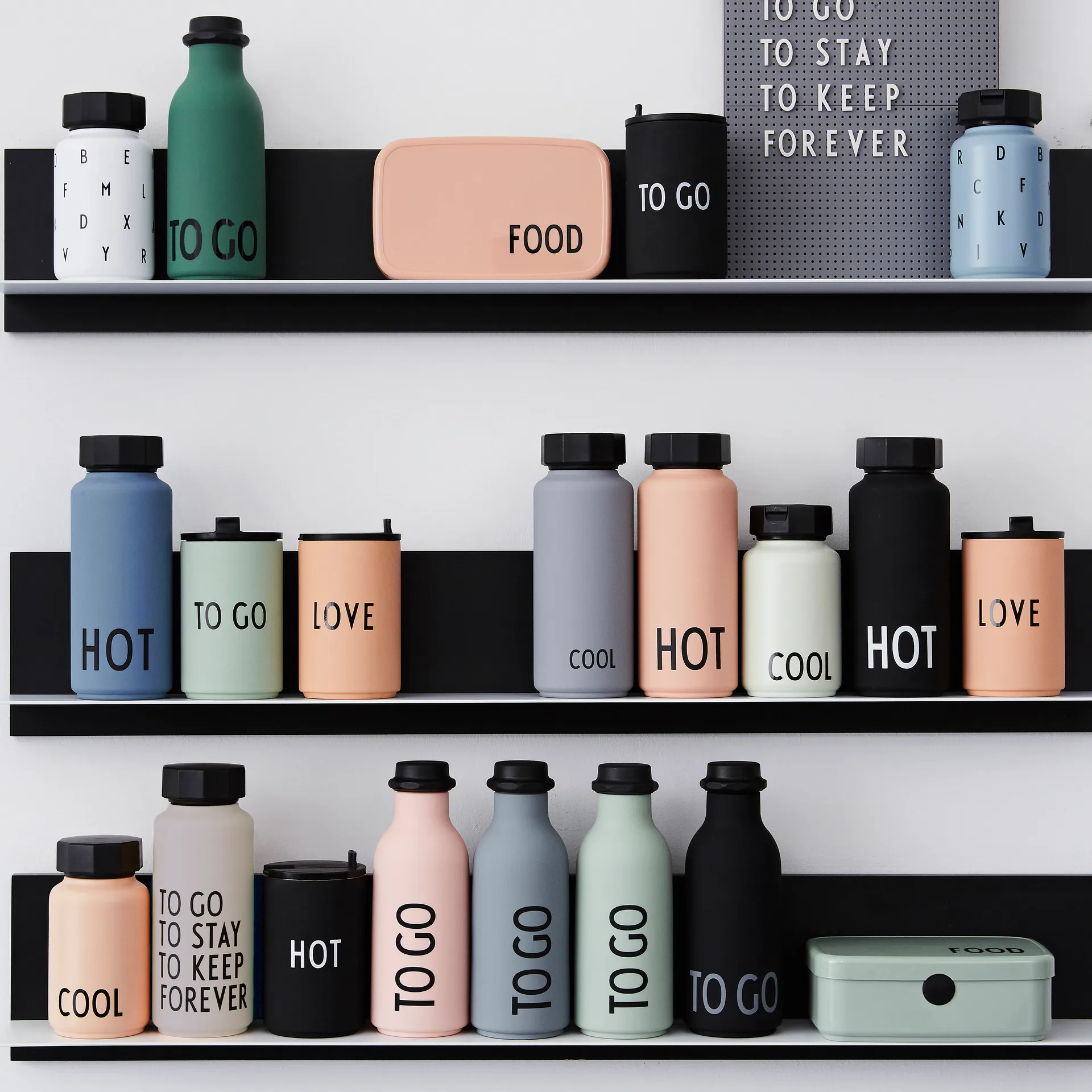 Fiambrera Design Letters food, Nude Design Letters