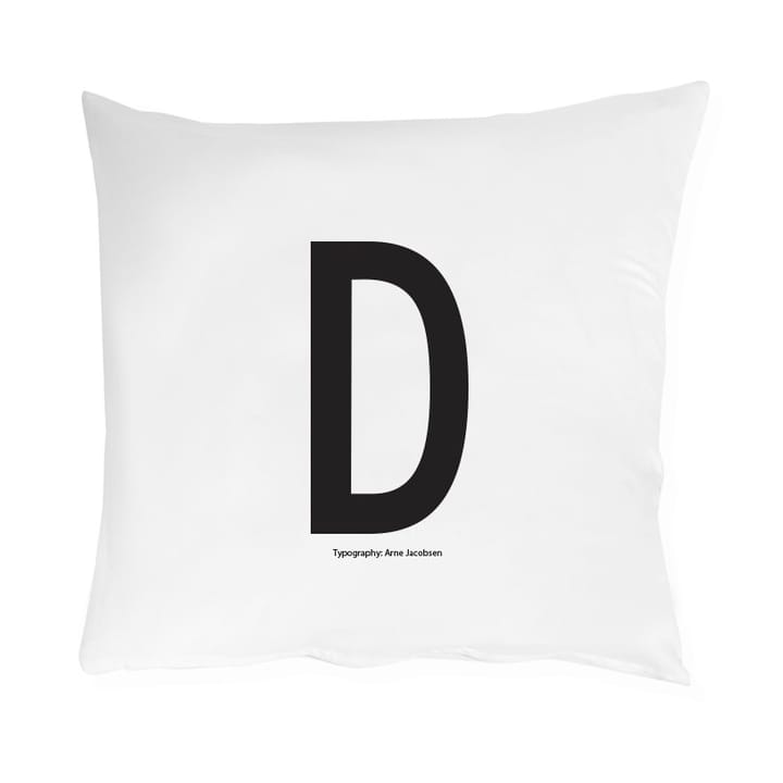 Funda de almohada Design Letters 60x50 cm - D - Design Letters