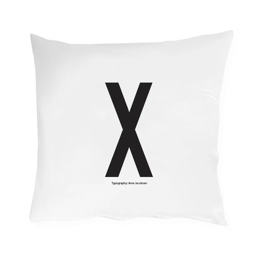 Funda de almohada Design Letters 60x50 cm, X Design Letters