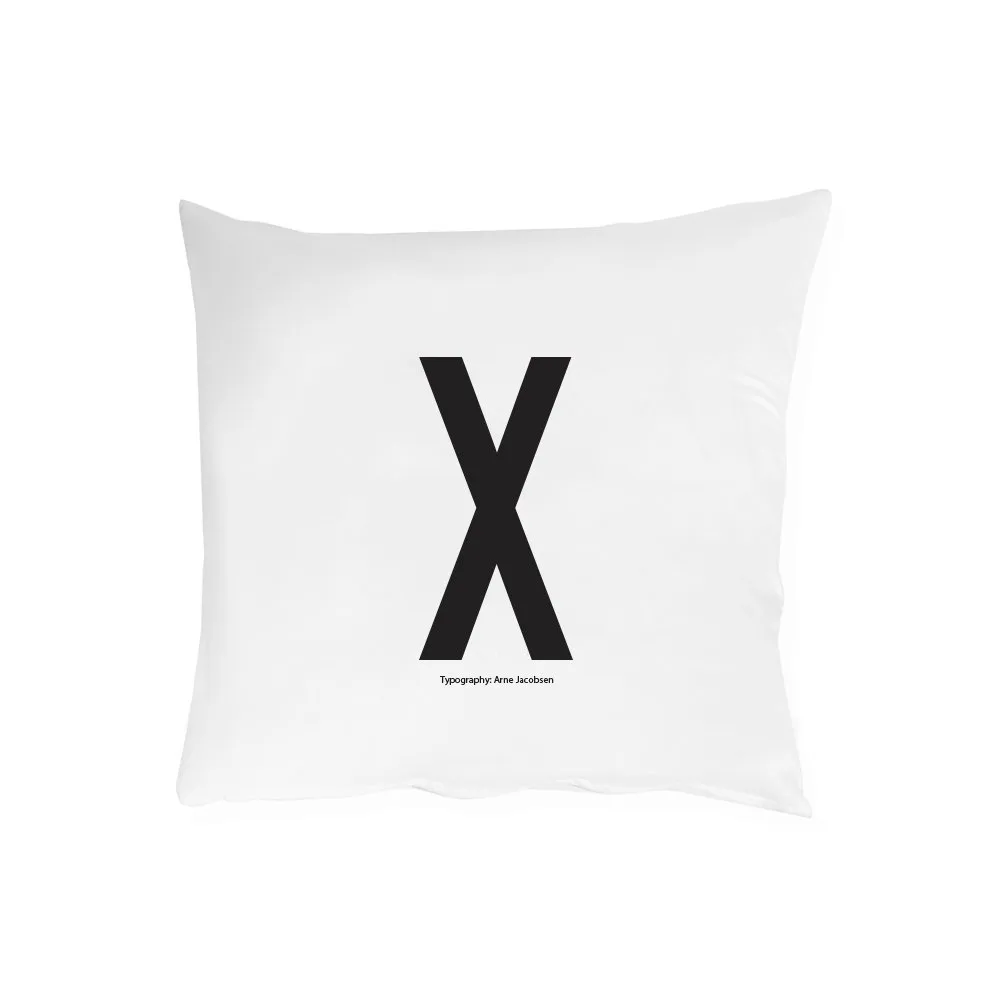Funda de almohada Design Letters 63x60 cm, X Design Letters