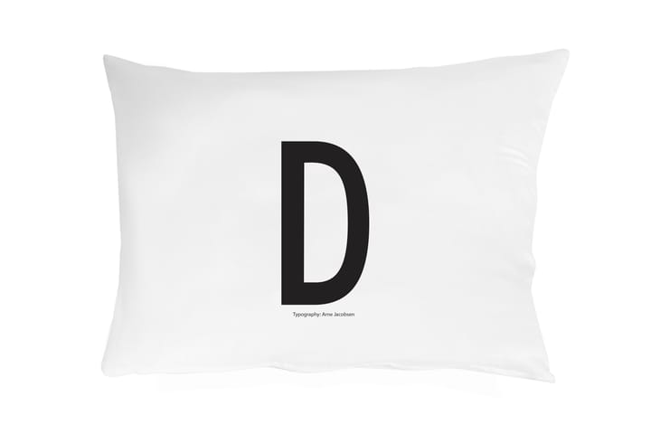 Funda de almohada Design Letters 70x50 cm - D - Design Letters