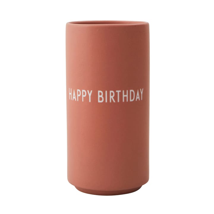 Jarrón con texto Design Letters - Happy Birthday (nude) - Design Letters