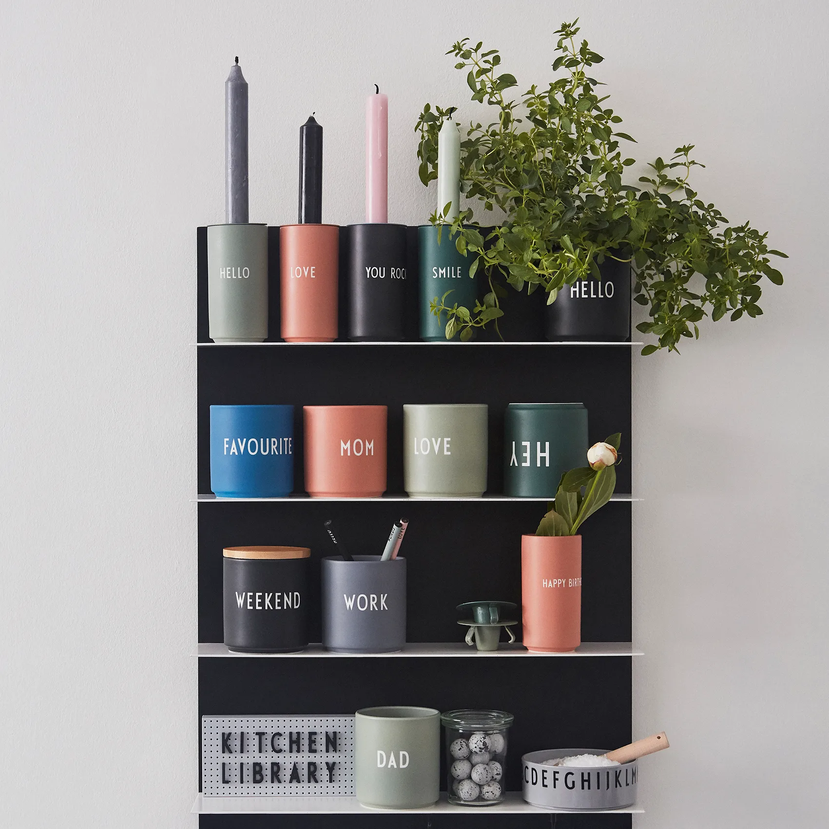 Jarrón con texto Design Letters, You rock Design Letters