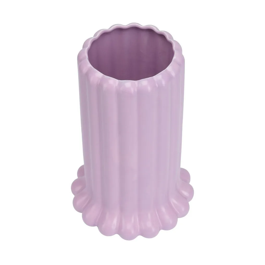 Jarrón Tubular large 24 cm, Purple Design Letters