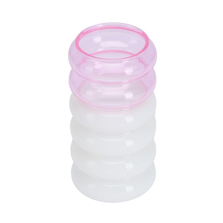 Jarrón y candelabro Bubble 2-en-1 13,5 cm, Pink Design Letters