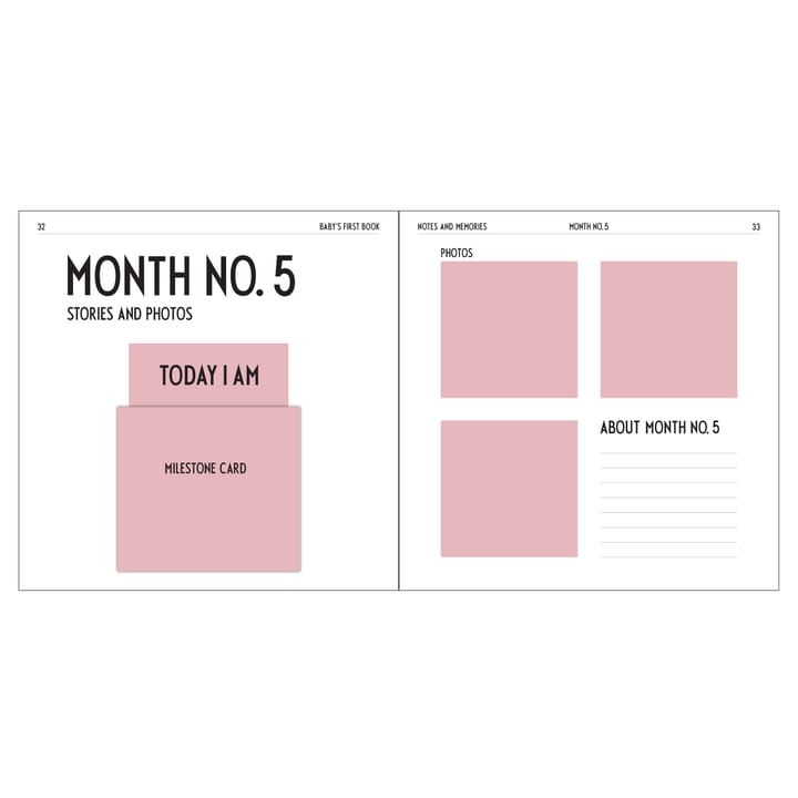 Libro Mi primer año Design Letters, nude Design Letters