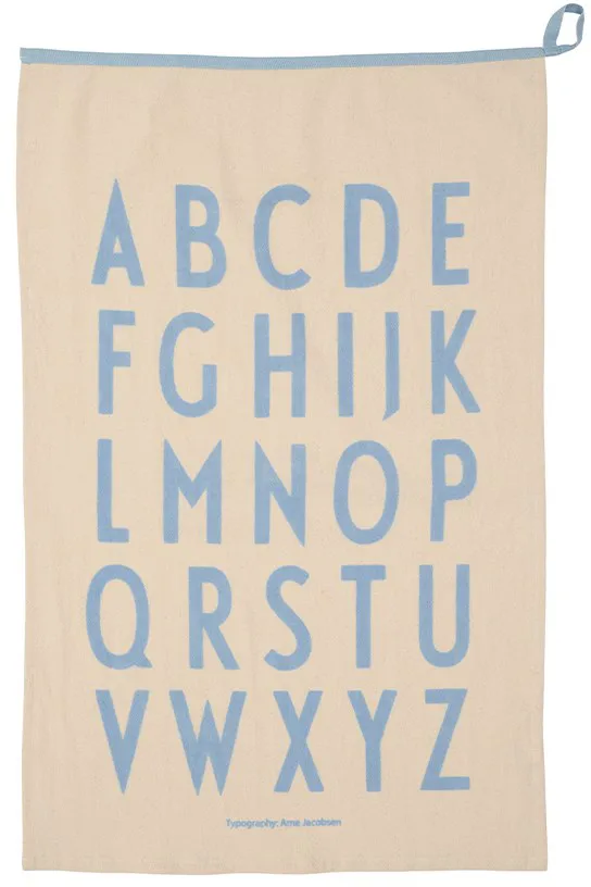 Paño de cocina Design Letters Premium classic 50x70cm, ABC-azul Design Letters
