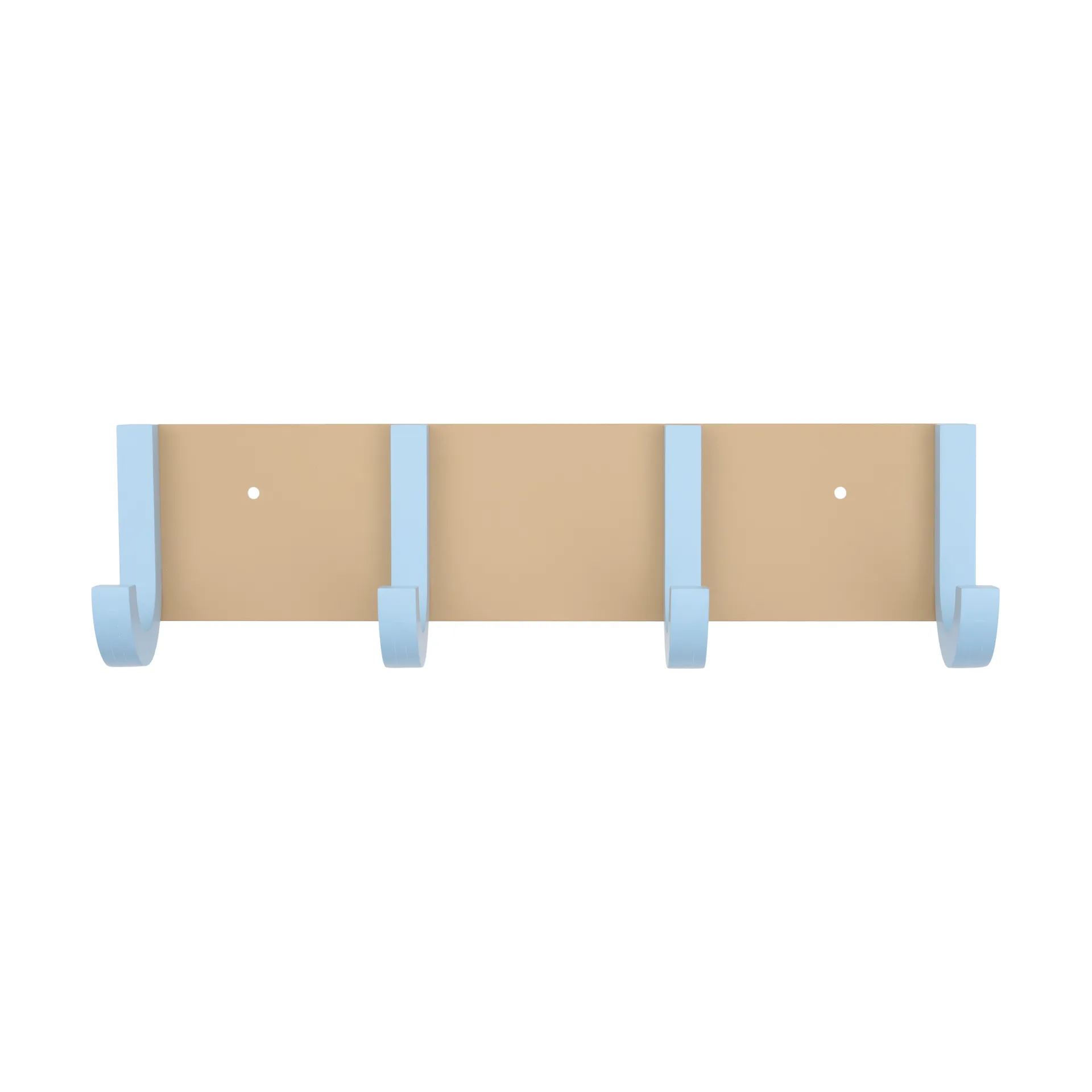 Perchero Jay 4 ganchos, Beige-light blue Design Letters