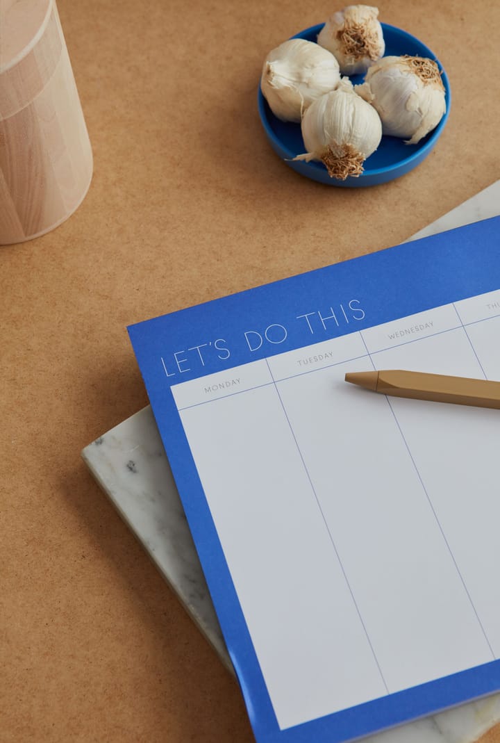 Planificador semanal Design Letters, Cobalt blue Design Letters