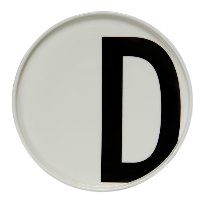 Plato con letra Design Letters - D - Design Letters