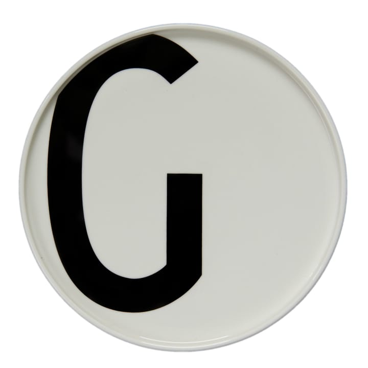 Plato con letra Design Letters - G - Design Letters