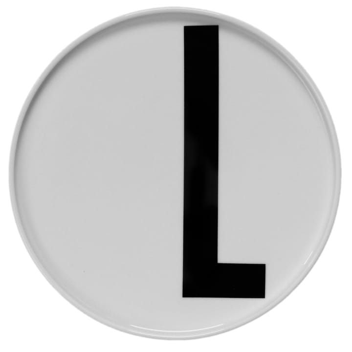 Plato con letra Design Letters - L - Design Letters