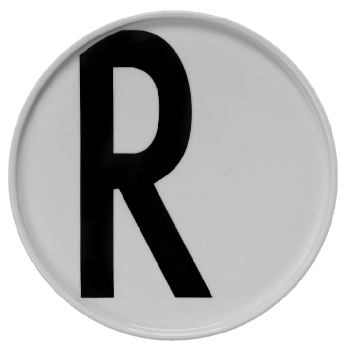 Plato con letra Design Letters - R - Design Letters