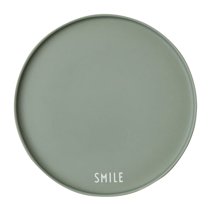 Plato favorito Design Letters Ø22 cm - Smile-green - Design Letters