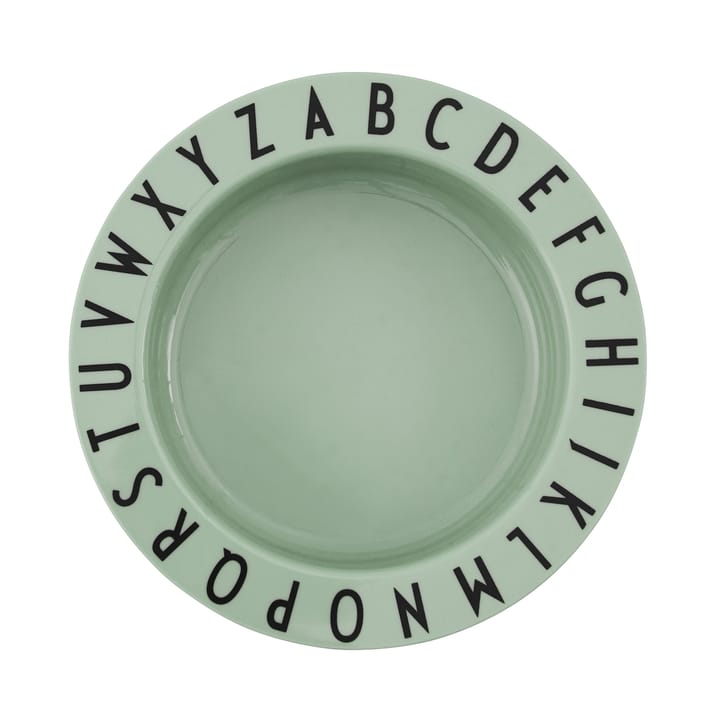 Plato hondo Design Letters Eat&Learn - verde - Design Letters