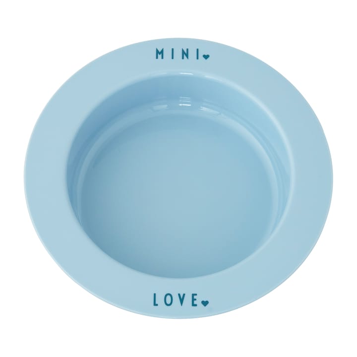 Plato hondo Design Letters favorit mini - Light blue-love - Design Letters