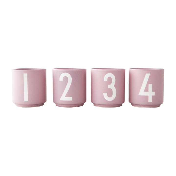 Set de 4 tazas Mini Cups - Lavender - Design Letters