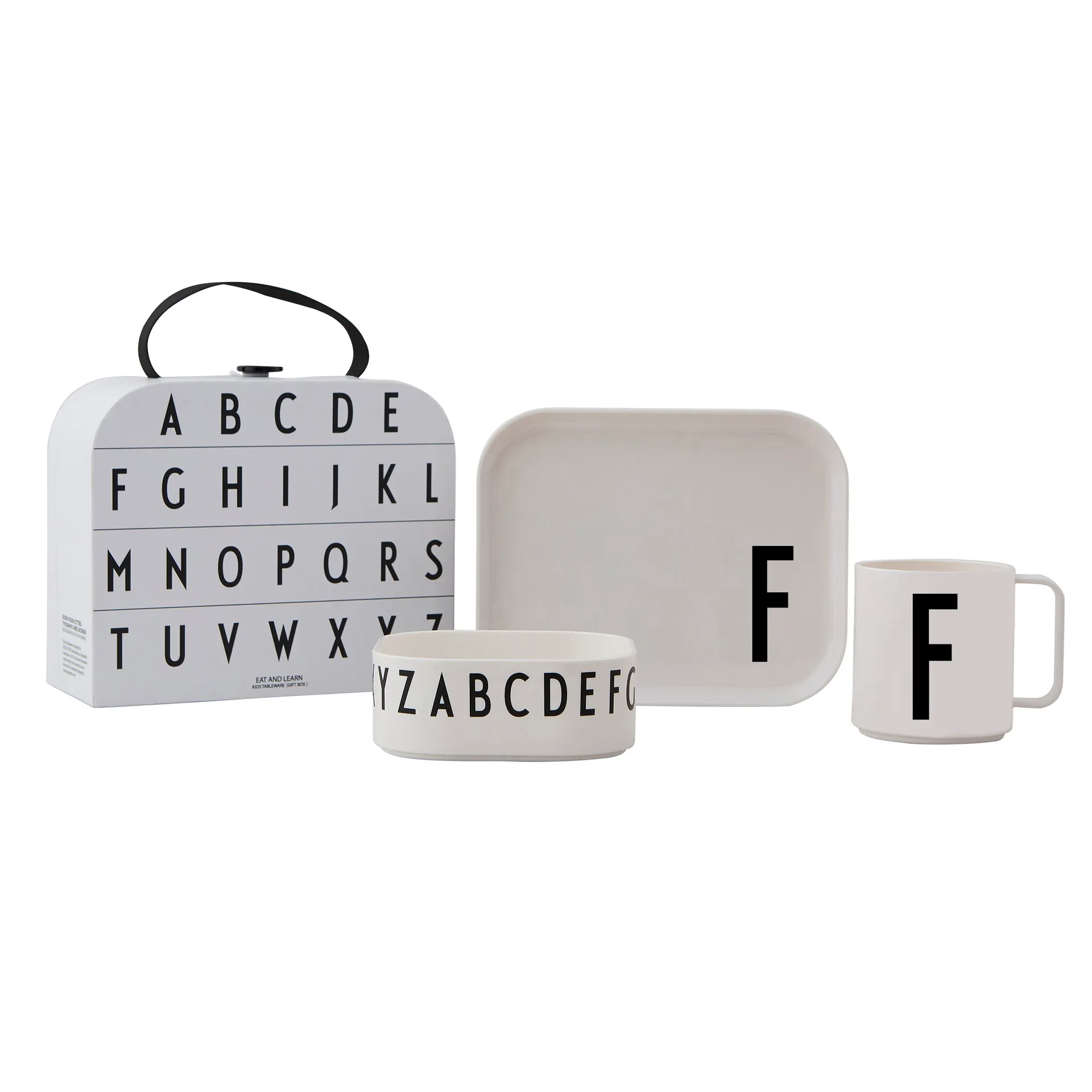 Set vajilla infantil Design Letters, F Design Letters
