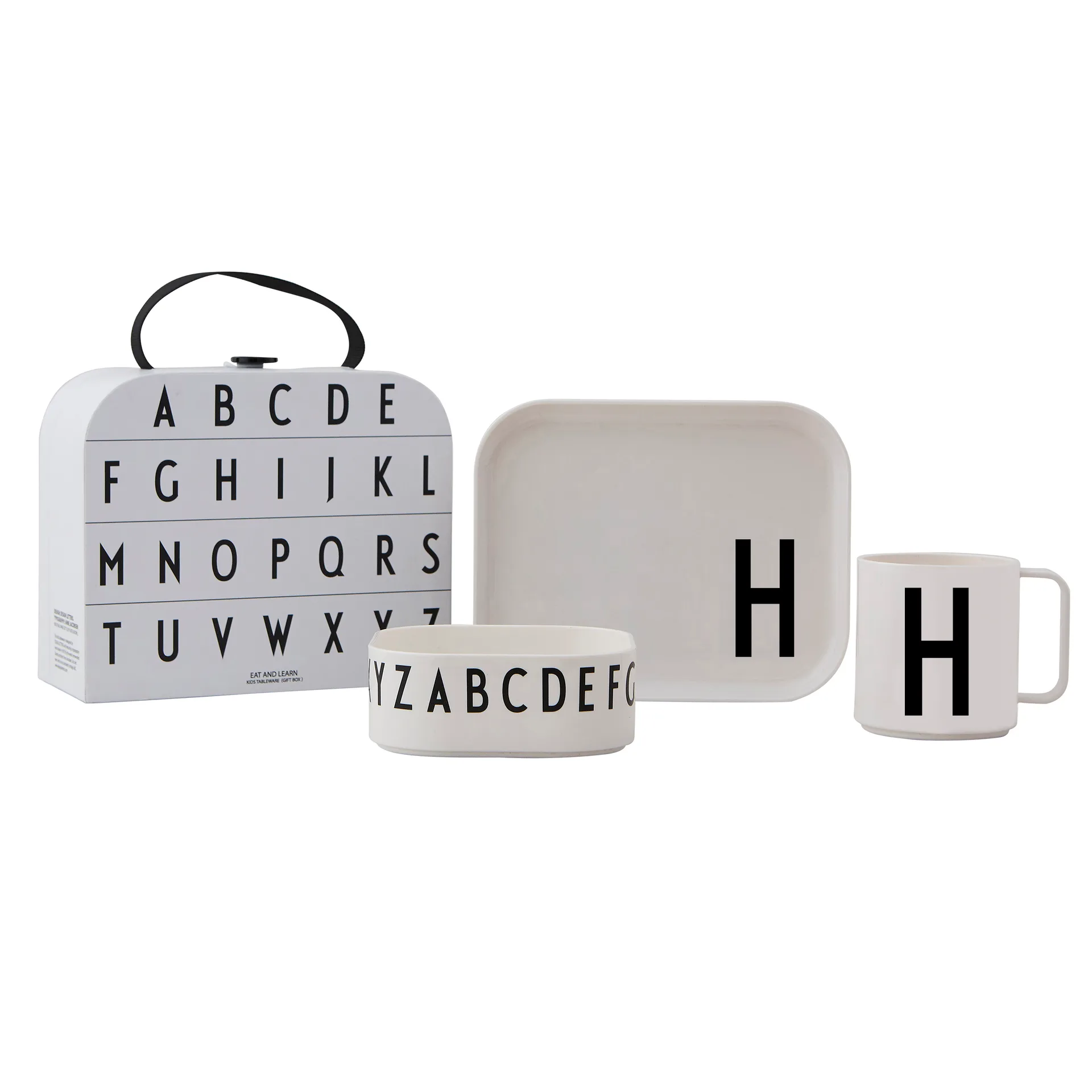 Set vajilla infantil Design Letters, H Design Letters