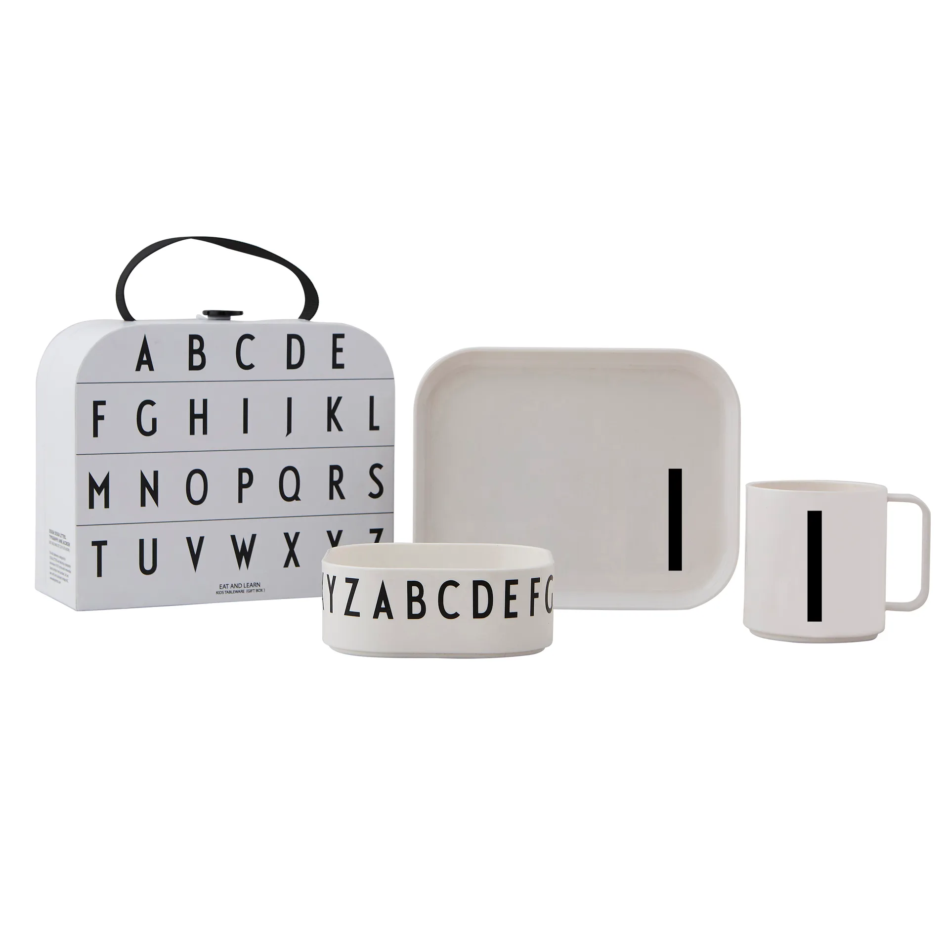 Set vajilla infantil Design Letters, I Design Letters