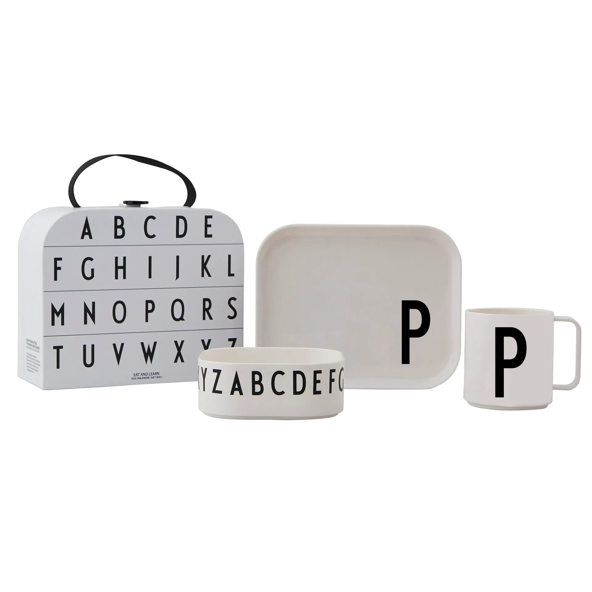 Set vajilla infantil Design Letters, P Design Letters