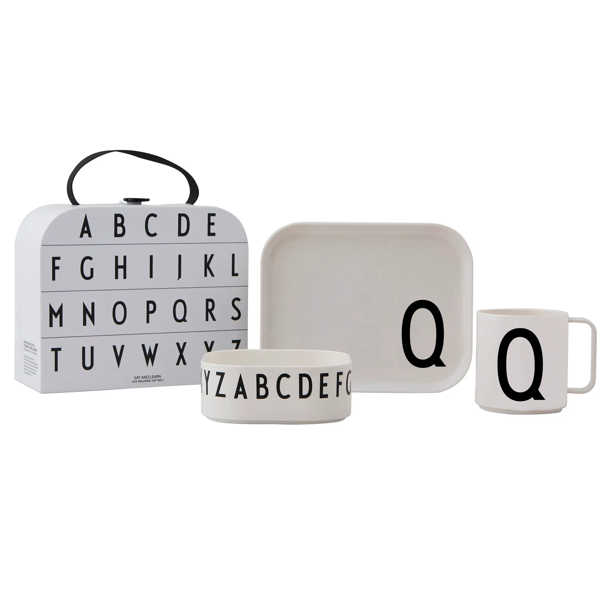 Set vajilla infantil Design Letters, Q Design Letters
