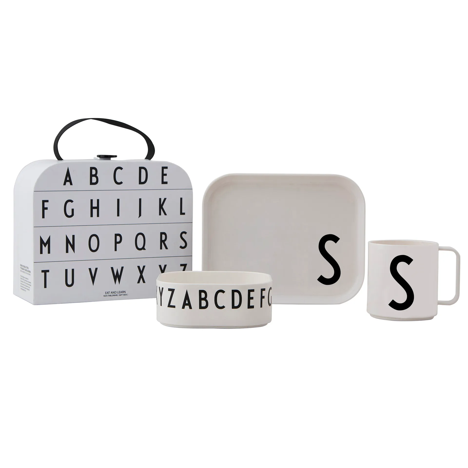 Set vajilla infantil Design Letters, S Design Letters