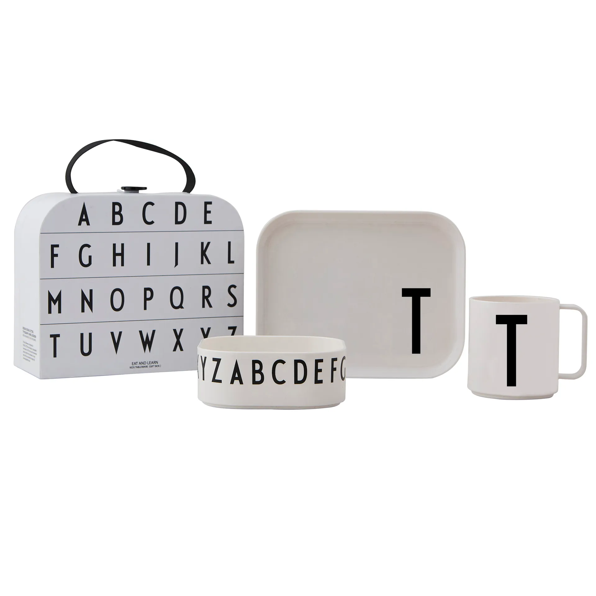 Set vajilla infantil Design Letters, T Design Letters