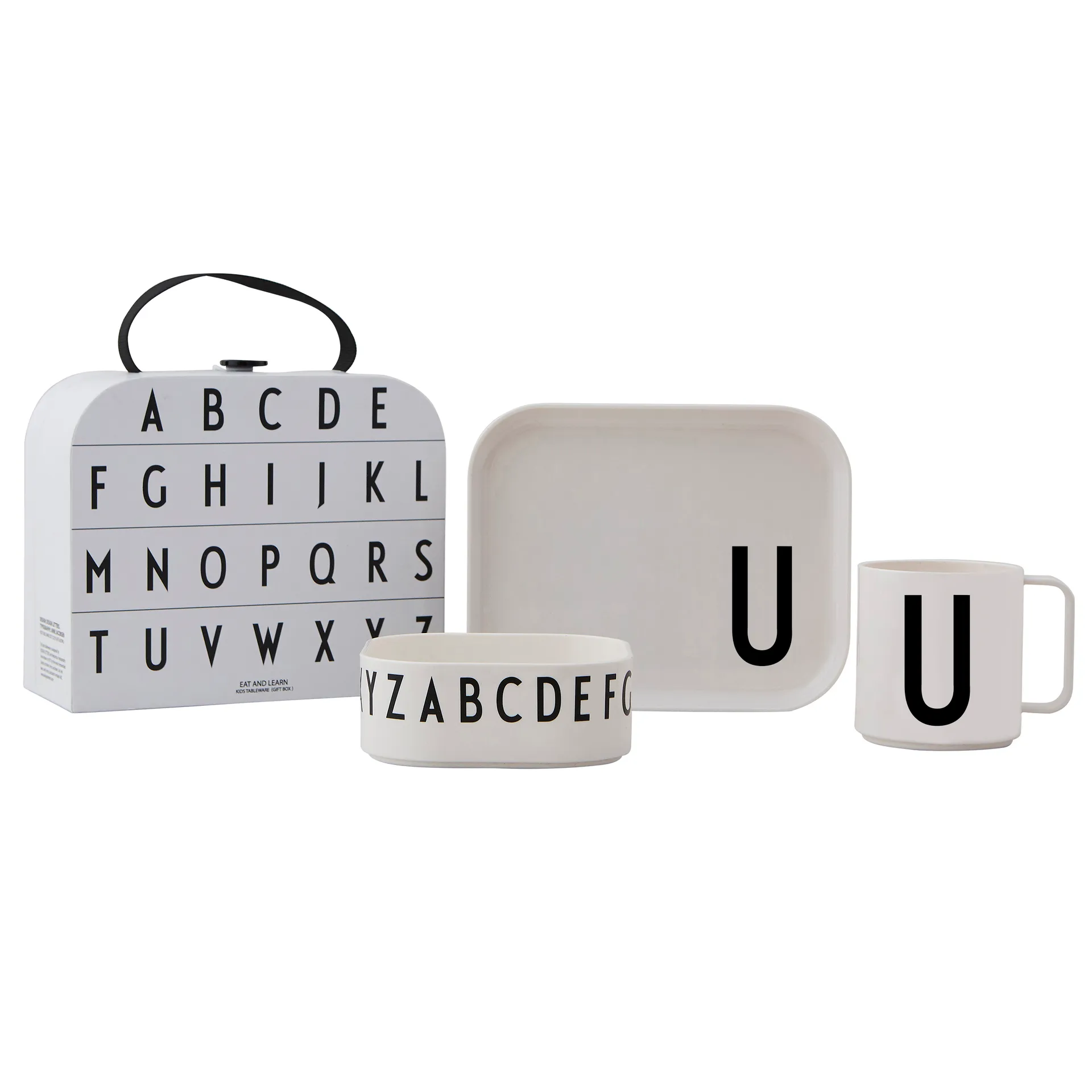 Set vajilla infantil Design Letters, U Design Letters