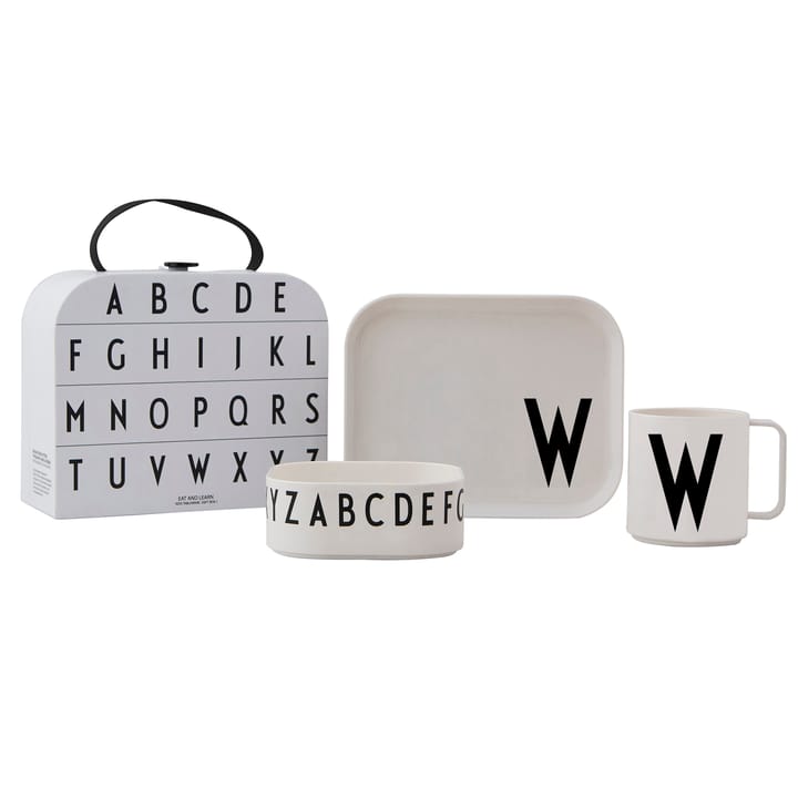 Set vajilla infantil Design Letters - W - Design Letters