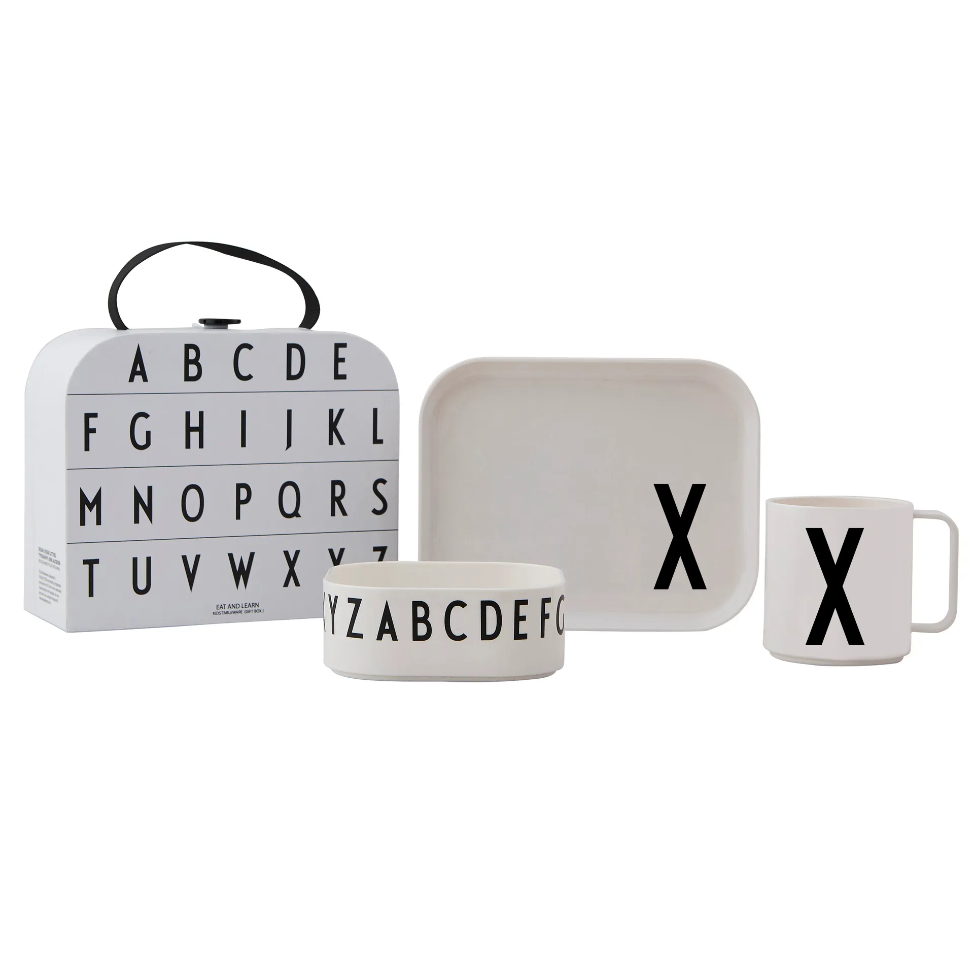 Set vajilla infantil Design Letters, X Design Letters