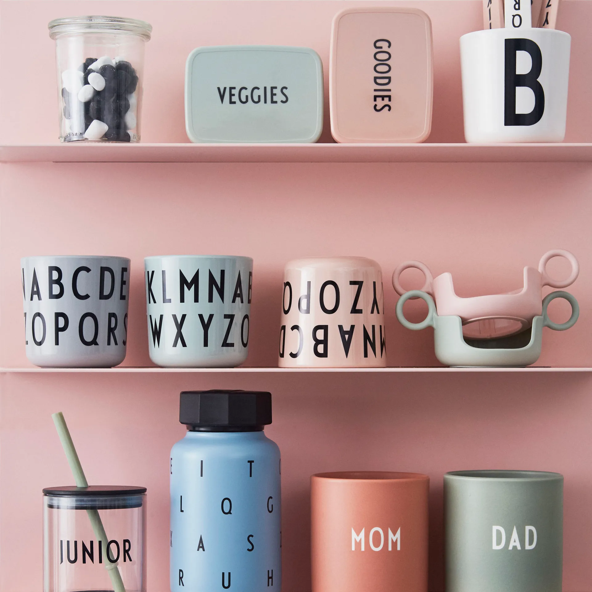Snack Box Design Letters, Nude Design Letters