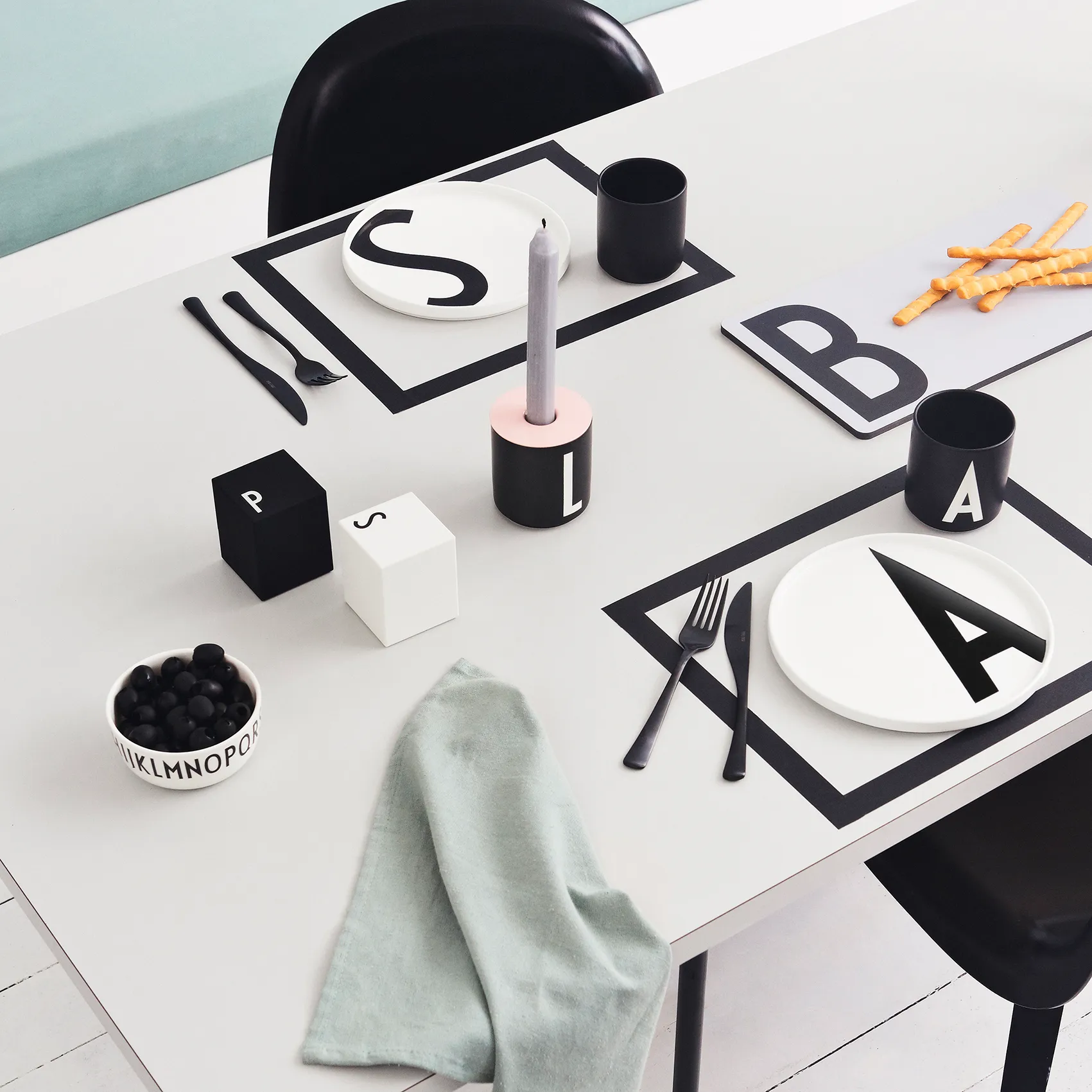 Soporte de vela para taza Design Letters, Rosa Design Letters