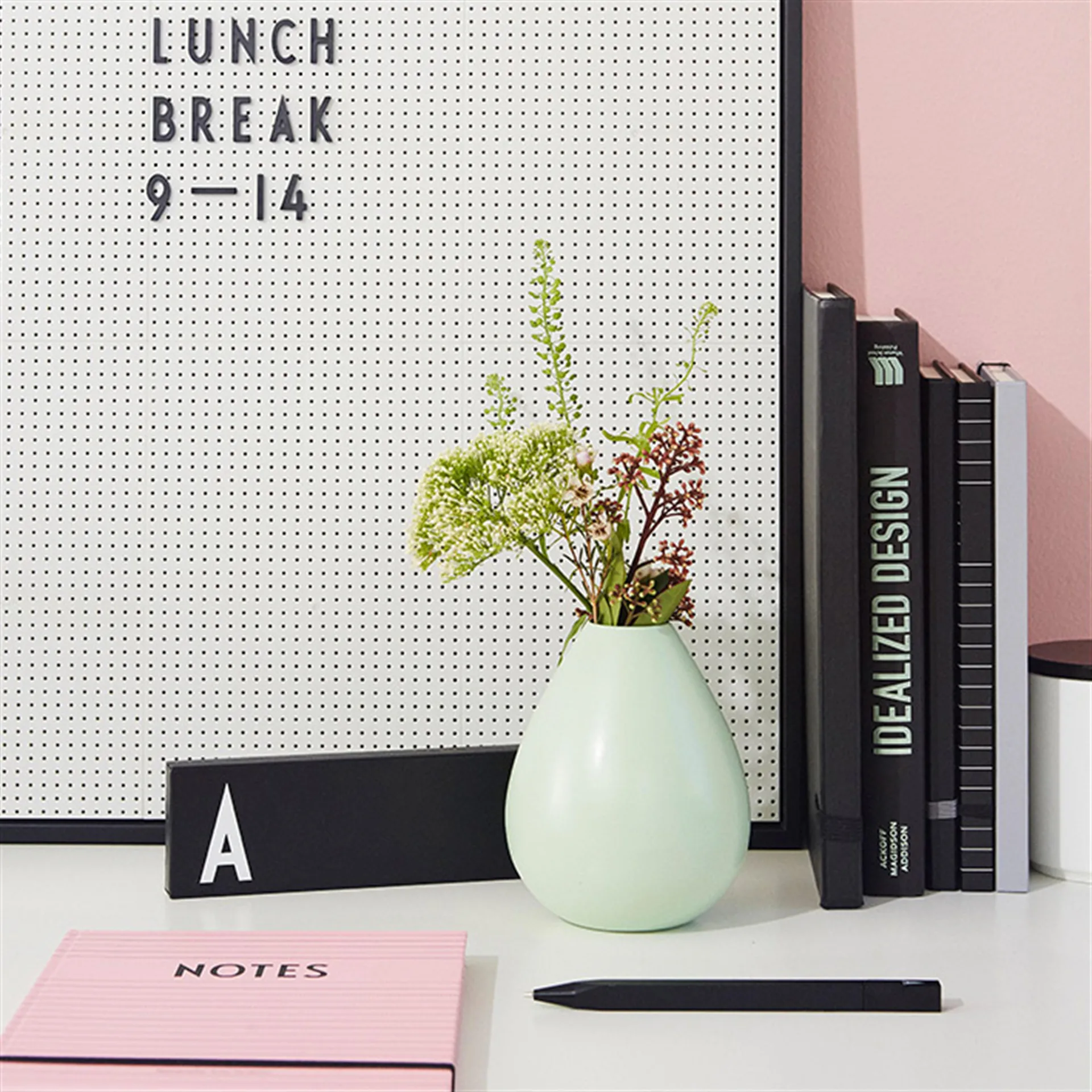 Tablón de letras A2 Design Letters, gris Design Letters