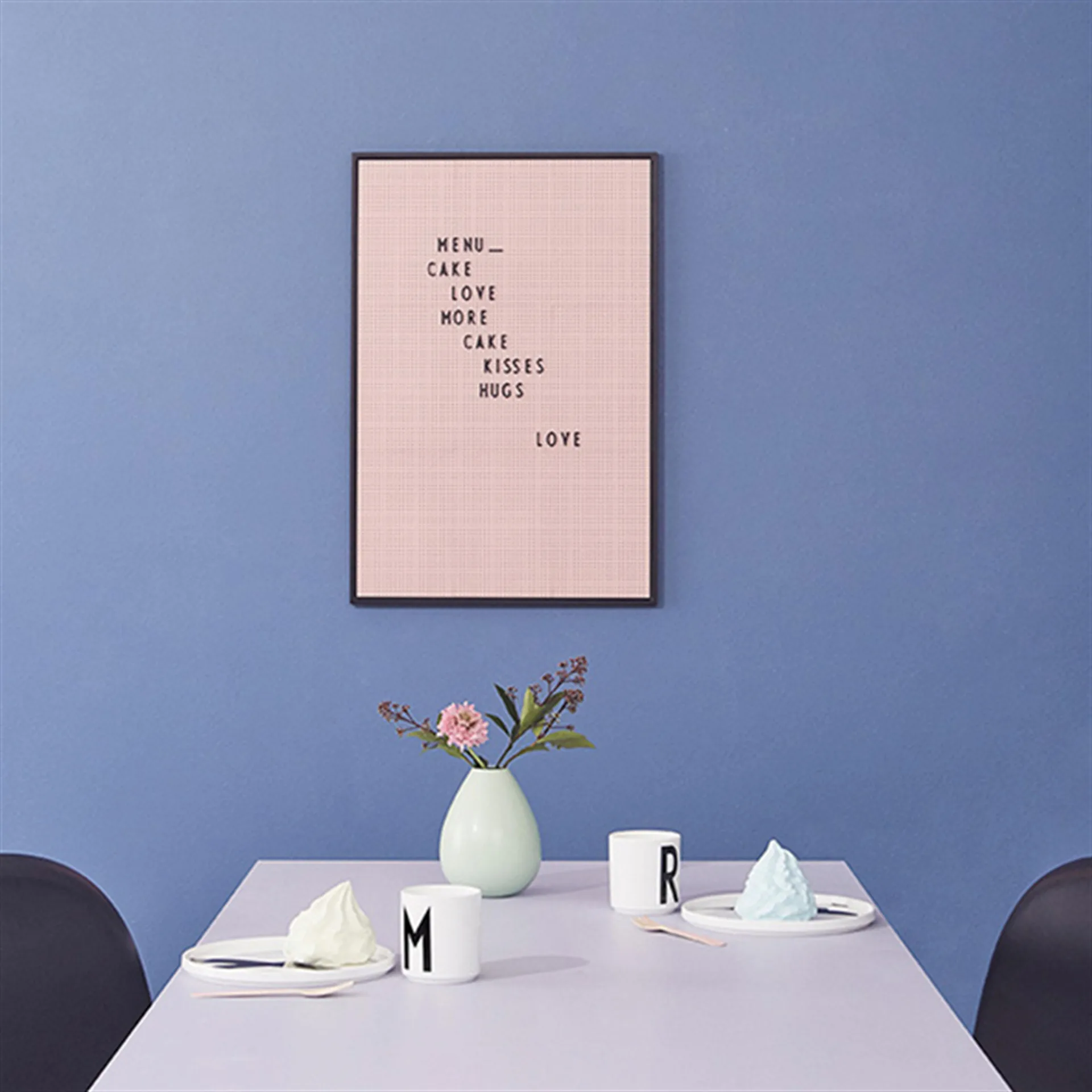 Tablón de letras A2 Design Letters, rosa Design Letters