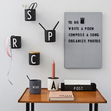 Tablón de letras Design Letters A3 - gris oscuro - Design Letters