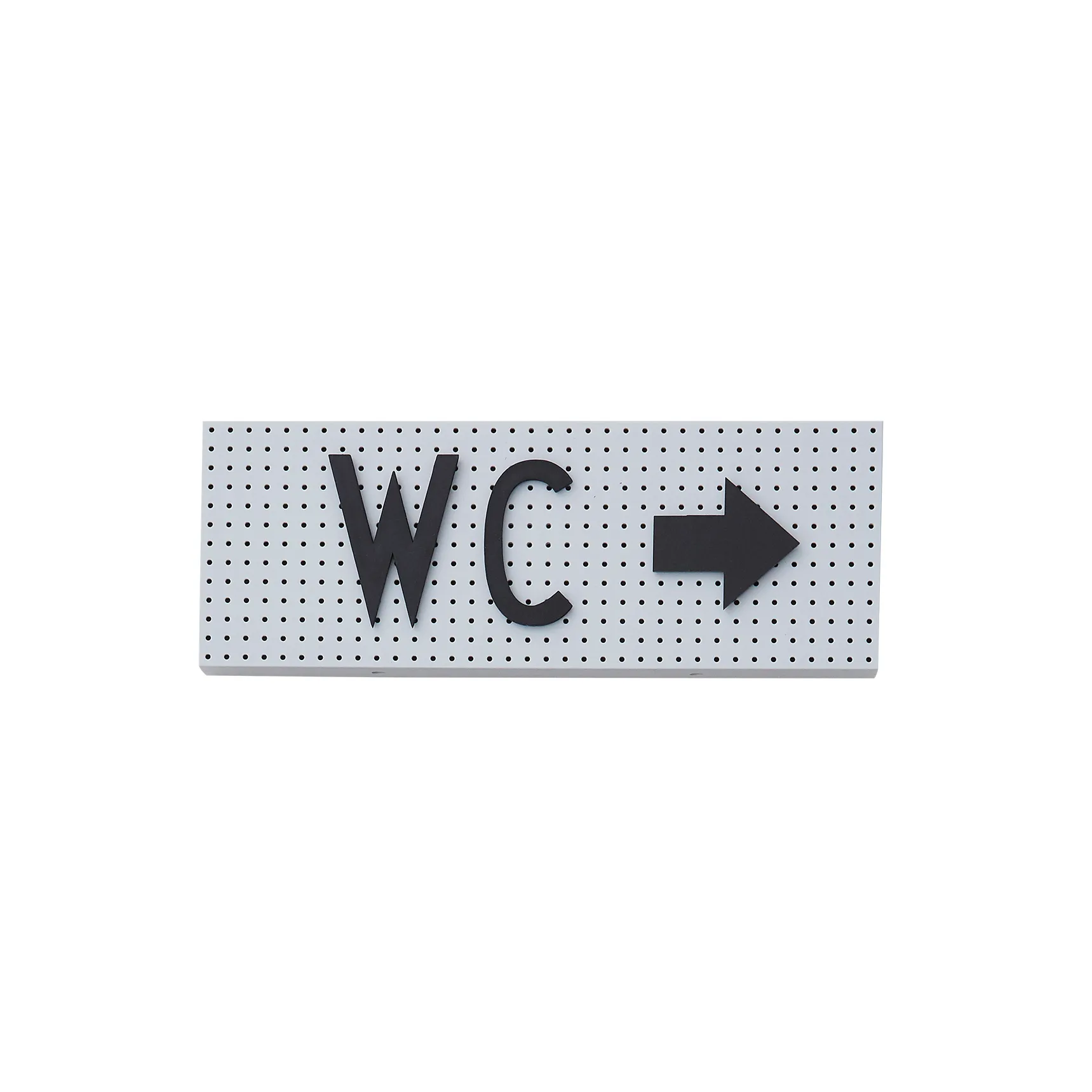 Tablón de letras Design Letters pequeño, gris Design Letters