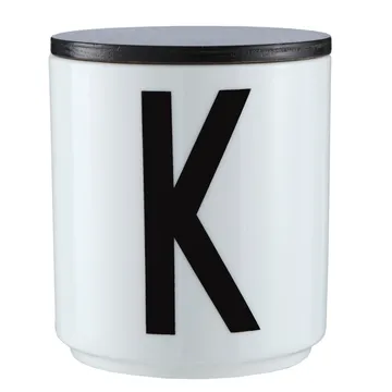 Tapa madera Design Letters Ø 8 cm - negro - Design Letters