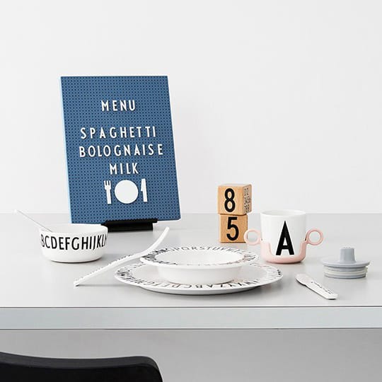 Tapa para taza melamina Design Letters, gris Design Letters