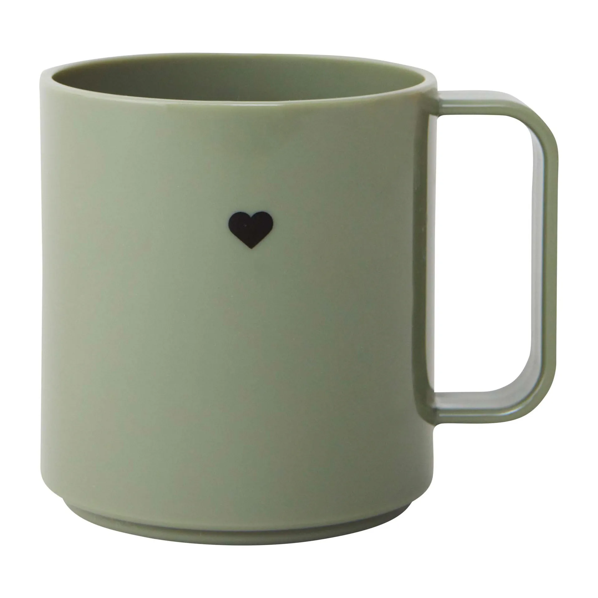 Taza con asa Design Letters Mini Love, Olive green Design Letters