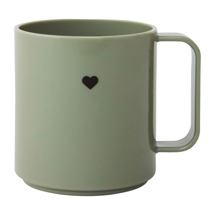 Taza con asa Design Letters Mini Love, Olive green Design Letters