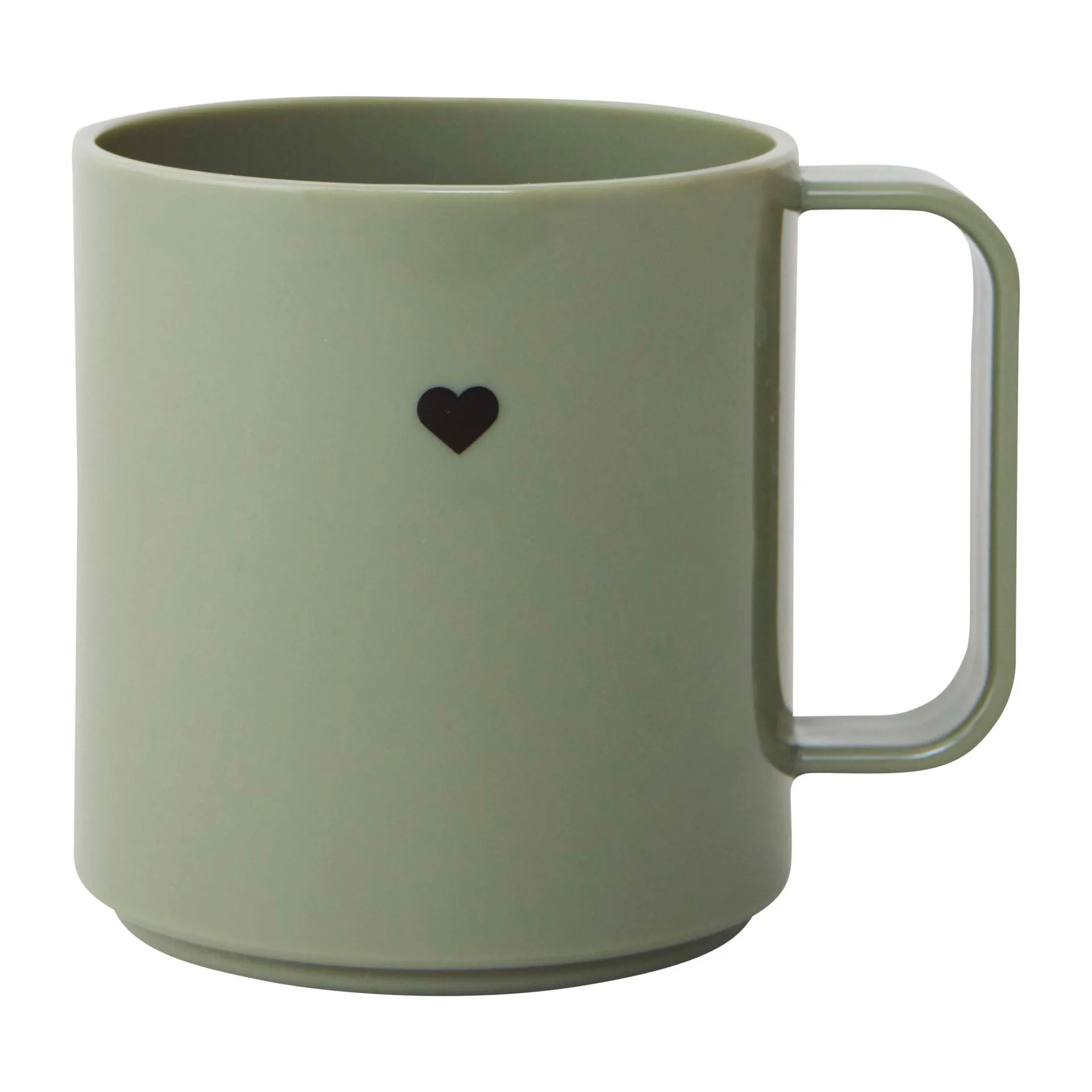 Taza con asa Design Letters Mini Love, Olive green Design Letters